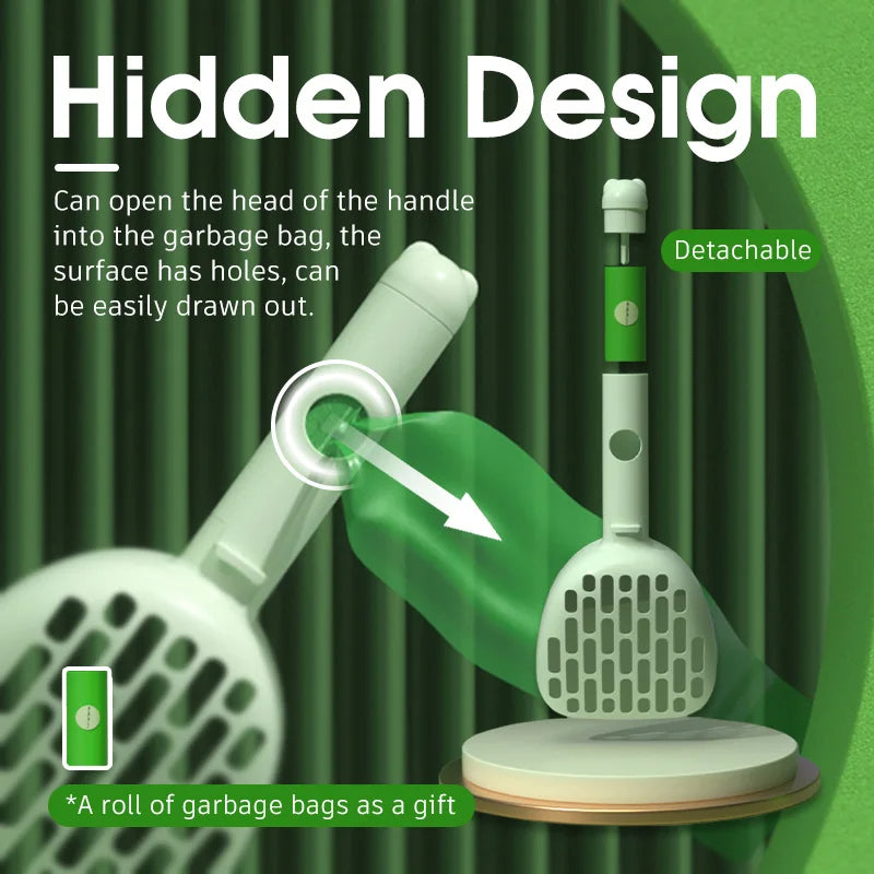 Premium Cat Litter Scoop with Base - Durable Plastic Cleaning Tool | LuxPet