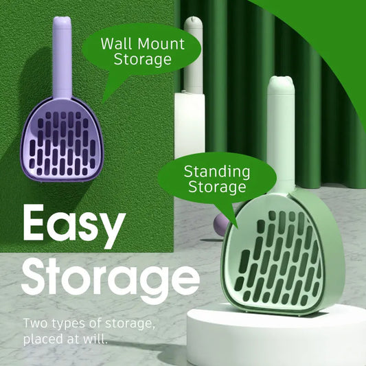 Premium Cat Litter Scoop with Base - Durable Plastic Cleaning Tool | LuxPet