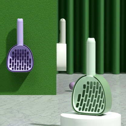 Premium Cat Litter Scoop with Base - Durable Plastic Cleaning Tool | LuxPet